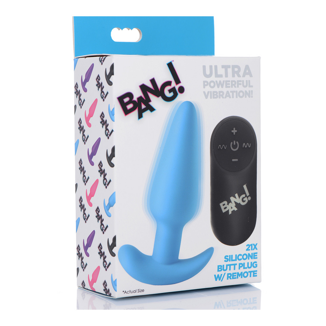 Vibrerende Siliconen Butt Plug met Afstandsbediening - Afbeelding 2