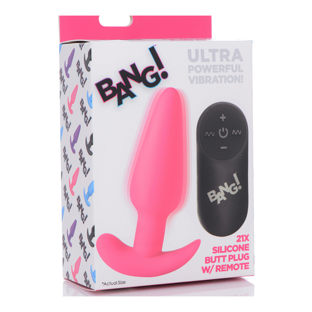 Vibrerende Siliconen Butt Plug met Afstandsbediening - Afbeelding 2