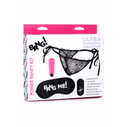 Power Panty - Kantpanty, Bullet Vibrator en Blinddoek - Afbeelding 2