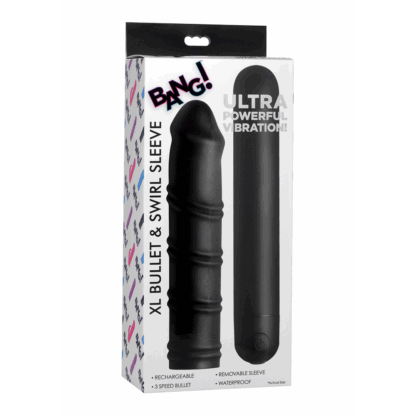 XL Bullet en Swirl Siliconen Sleeve - Afbeelding 2