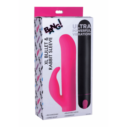 XL Bullet en Rabbit Silicone Sleeve - Afbeelding 2