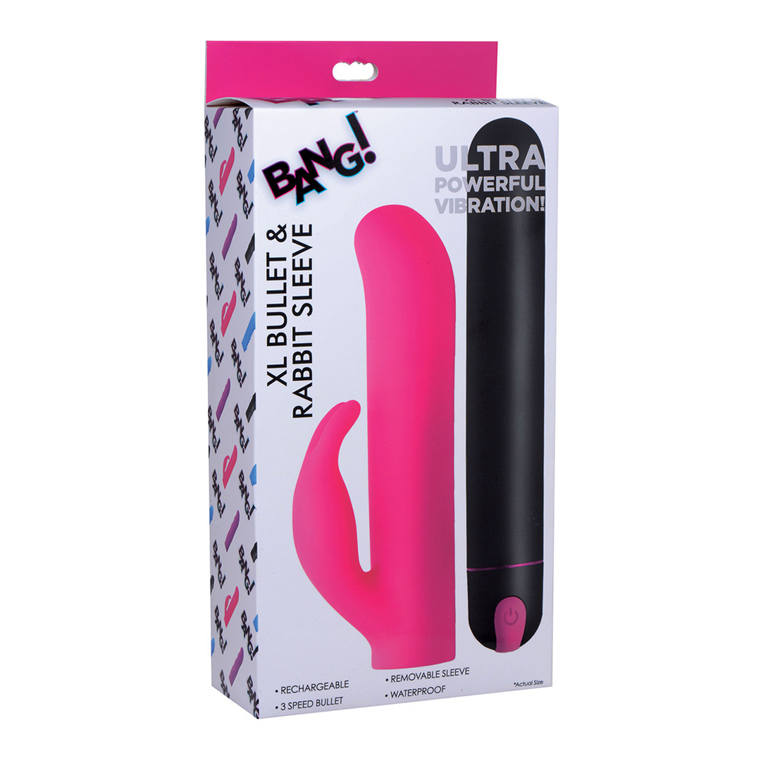 XL Bullet en Rabbit Silicone Sleeve - Afbeelding 2