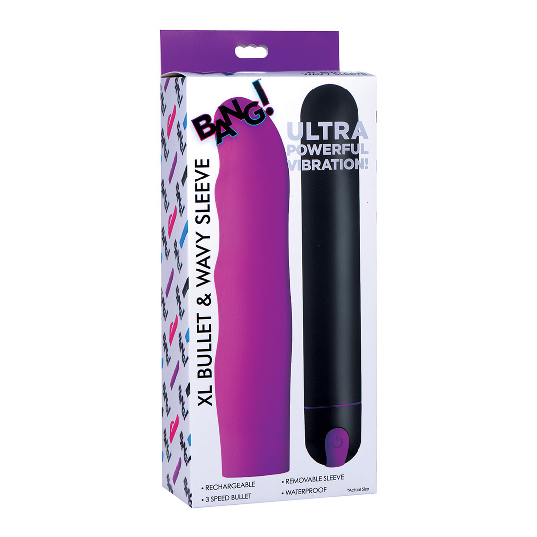XL Bullet en Wavy Siliconen Sleeve - Afbeelding 2
