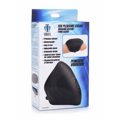 Pleasure Stroke - Vibrerende Siliconen Penis Sleeve - Afbeelding 2