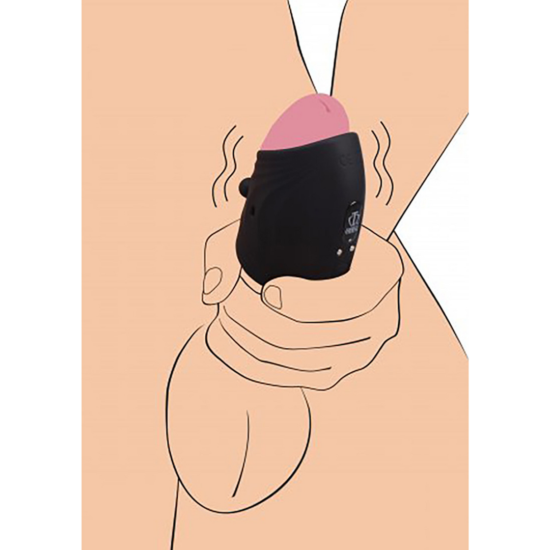 Pleasure Stroke - Vibrerende Siliconen Penis Sleeve - Afbeelding 7