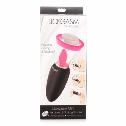 Lickgasm Mini - 10x Licking and Sucking Stimulator - Roze - Afbeelding 2