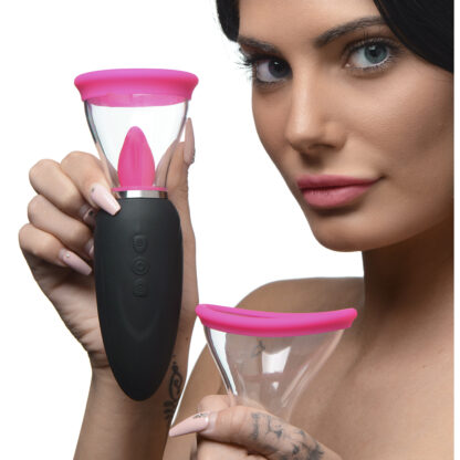 Lickgasm Mini - 10x Licking and Sucking Stimulator - Roze - Afbeelding 7
