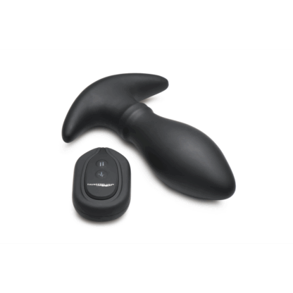 Rim Slide - Sliding Ring Silicone Butt Plug - Zwart - Afbeelding 4