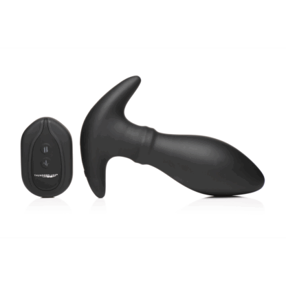 Rim Slide - Sliding Ring Silicone Butt Plug - Zwart - Afbeelding 5