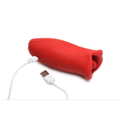 Kiss and Tell - Silicone Kissing en Vibrerende Clitorisstimulator - Rood - Afbeelding 7