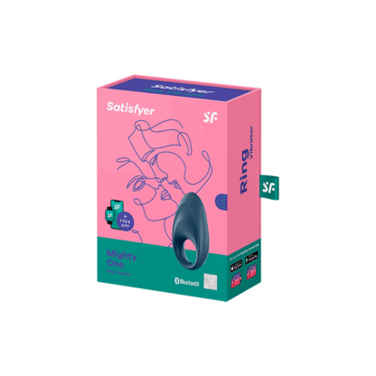 Mighty One - Vibrerende Cockring - Blauw - Afbeelding 2