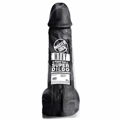 Moby Super Dildo - 2 ft / 60 cm - Zwart - Afbeelding 2