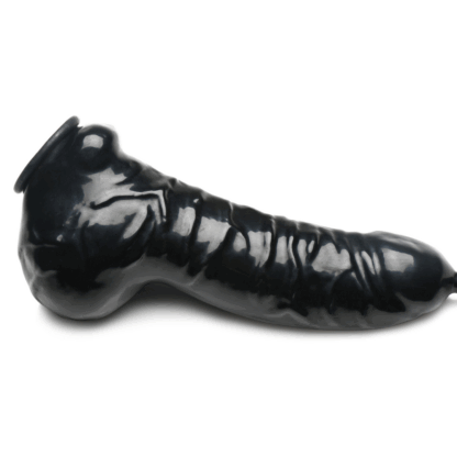 Guzzler - Realistische Penis Sheath met Tube - Zwart - Afbeelding 6