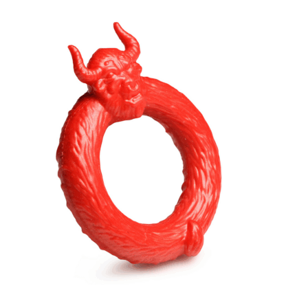 Beast Mode - Siliconen Cockring - Rood - Afbeelding 4