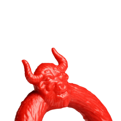 Beast Mode - Siliconen Cockring - Rood - Afbeelding 6