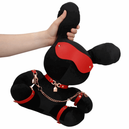 Konijnen Bondage - Velvet - Groot - Zwart - Afbeelding 7