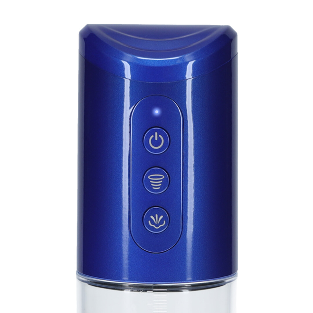 HyperPump - Oplaadbare Penis Pomp - Metallic Blauw - Afbeelding 6