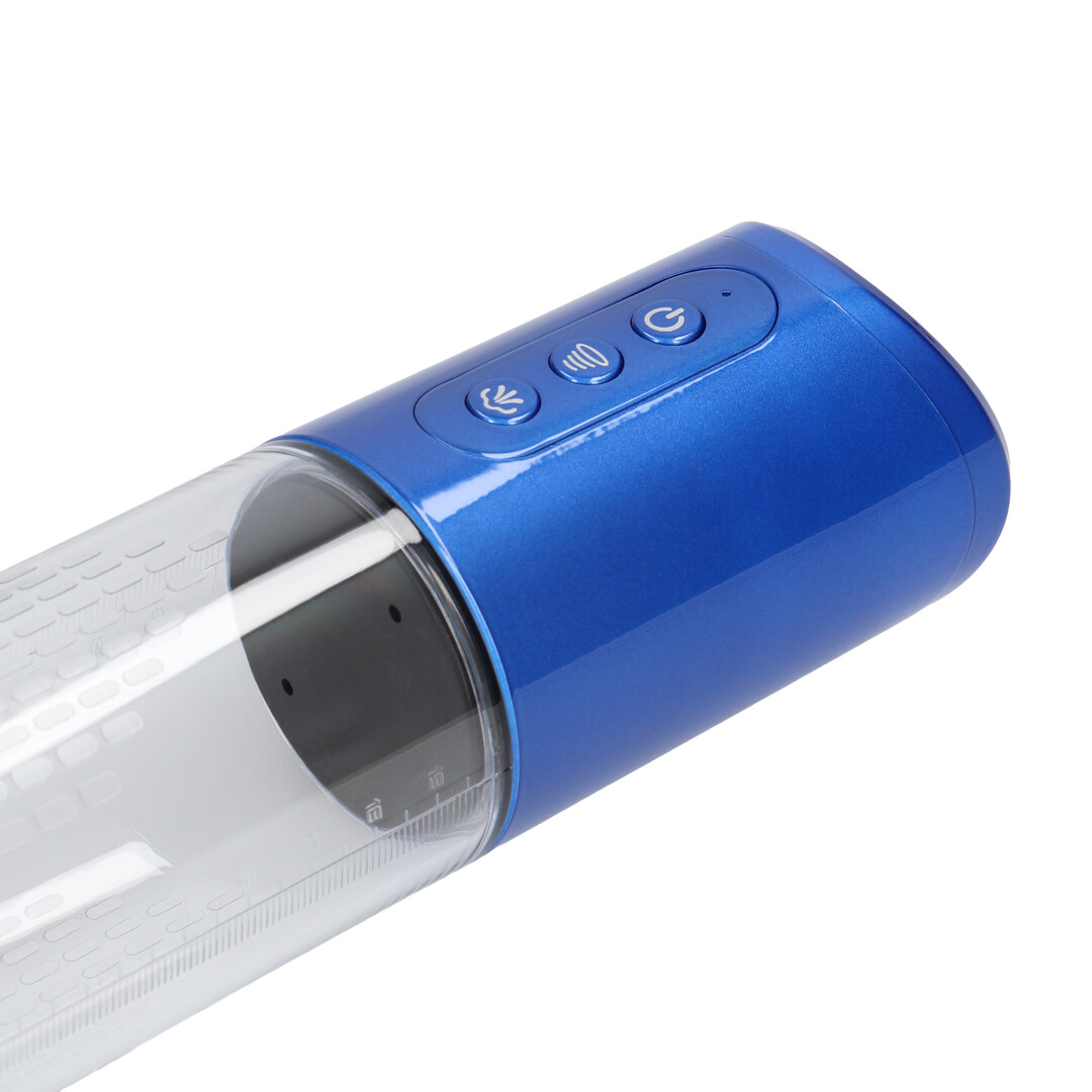 HyperPump - Oplaadbare Penis Pomp - Metallic Blauw - Afbeelding 7