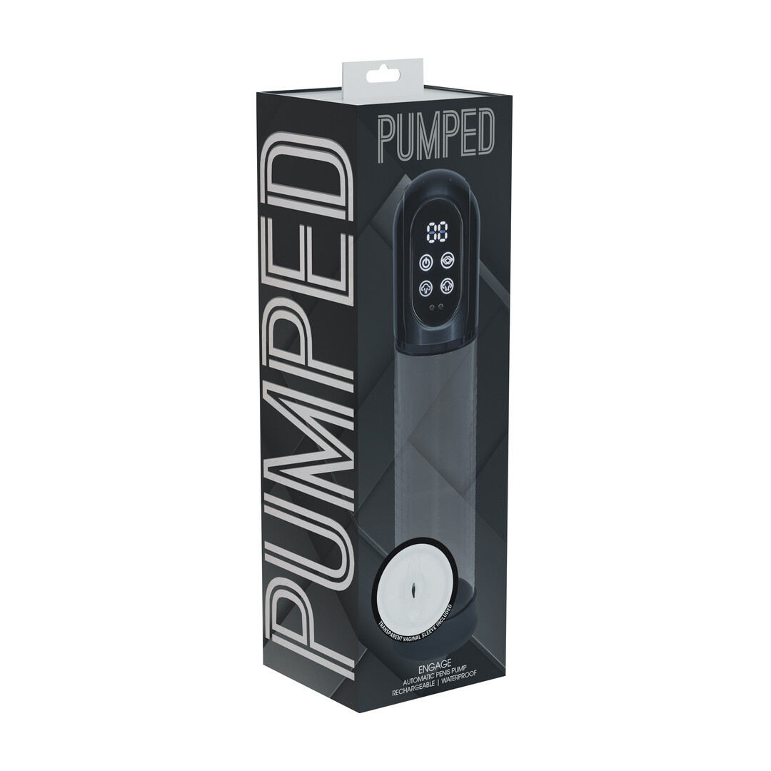 Engage - Automatische Waterdichte Penis Pomp en Masturbator - Gun Metal - Afbeelding 2