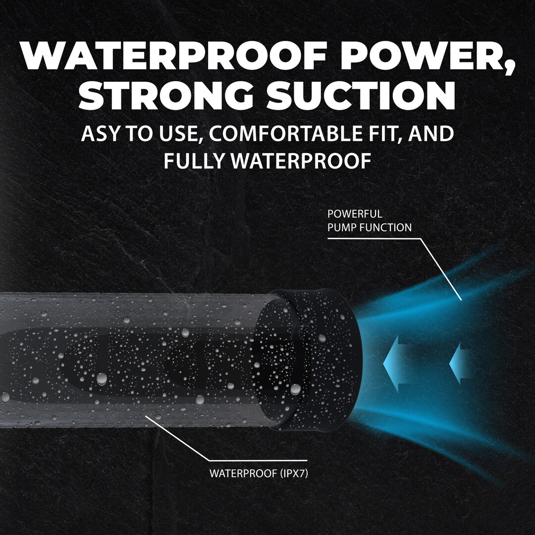 MegaLift - Automatische Waterdichte Penis Pomp - Zwart - Afbeelding 4