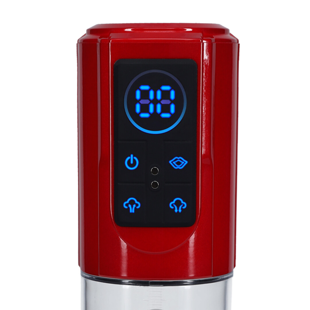 MegaLift - Automatische Waterdichte Penis Pomp - Metallic Rood - Afbeelding 6