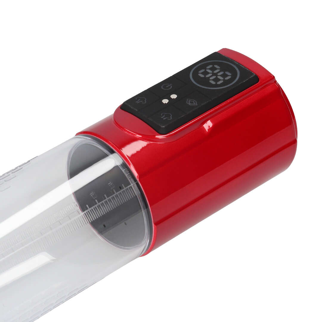 MegaLift - Automatische Waterdichte Penis Pomp - Metallic Rood - Afbeelding 7