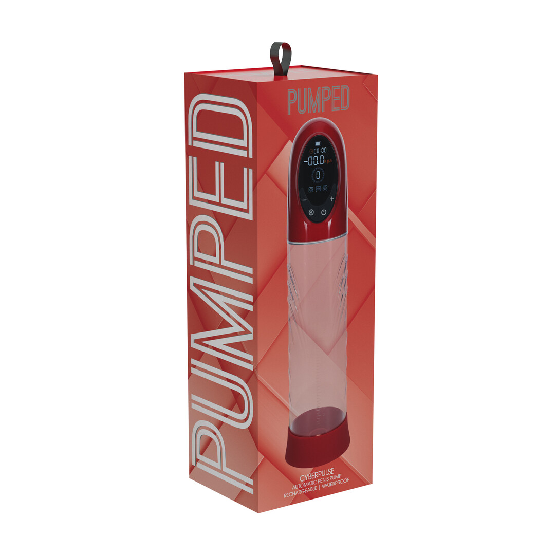 CyberPulse - Automatische Waterdichte Penis Pomp - Metallic Rood - Afbeelding 2