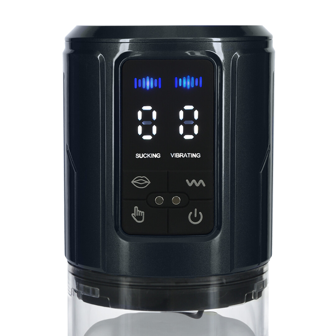 UltraLift - Automatische Waterdichte Masturbator Pomp - Gun Metal - Afbeelding 6