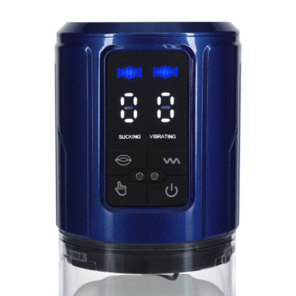 UltraLift - Automatische Waterdichte Masturbator Pomp - Metallic Blauw - Afbeelding 6