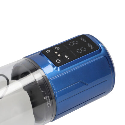 UltraLift - Automatische Waterdichte Masturbator Pomp - Metallic Blauw - Afbeelding 7