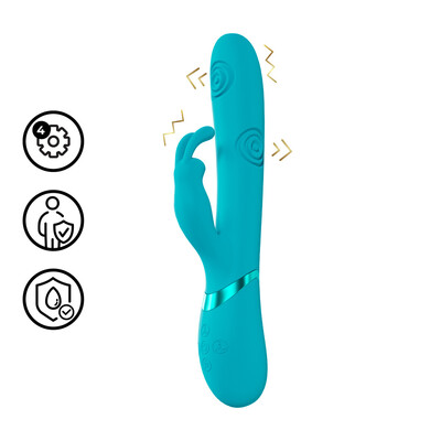 Mimi - G-Spot Vibrerende en Kloppende Konijn - Blauw