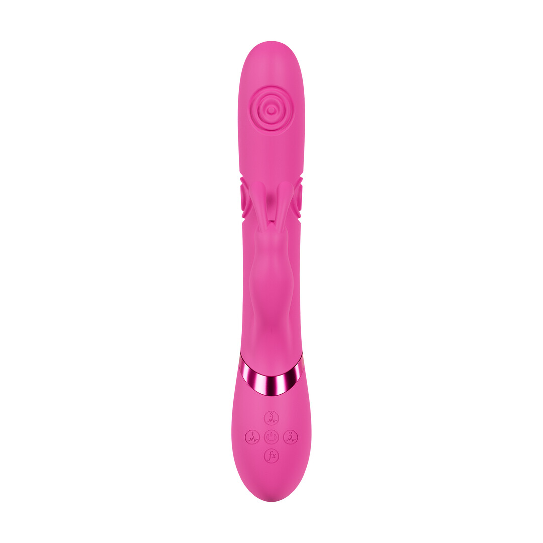 Mimi - G-Spot Vibrerende en Tikkende Konijn - Roze - Afbeelding 3