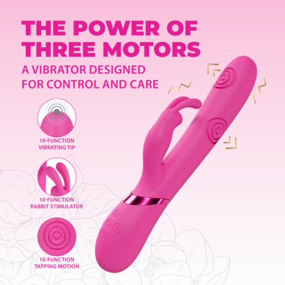 Mimi - G-Spot Vibrerende en Tikkende Konijn - Roze - Afbeelding 6