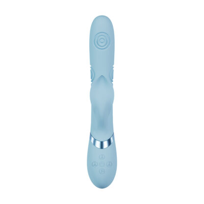 Fronda - G-Spot Vibrerende en Kloppende Blad Clitorisstimulator - Blauw - Afbeelding 3