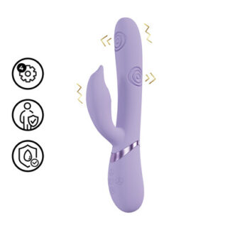 Pallina - G-Spot Vibrerende en Tikken Parels Clitorale Stimulator - Lavendel