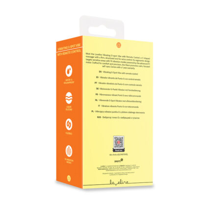 Vibrerende G-Spot Vibe met Afstandsbediening - Geel - Afbeelding 3