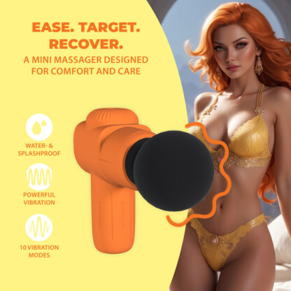 Mini Oplaadbare Microboost Massager - Oranje - Afbeelding 5