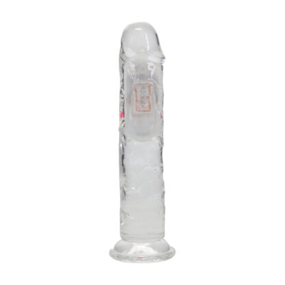 LED Vibrating Straight Cock - 7 / 18 cm - Transparent - Afbeelding 3