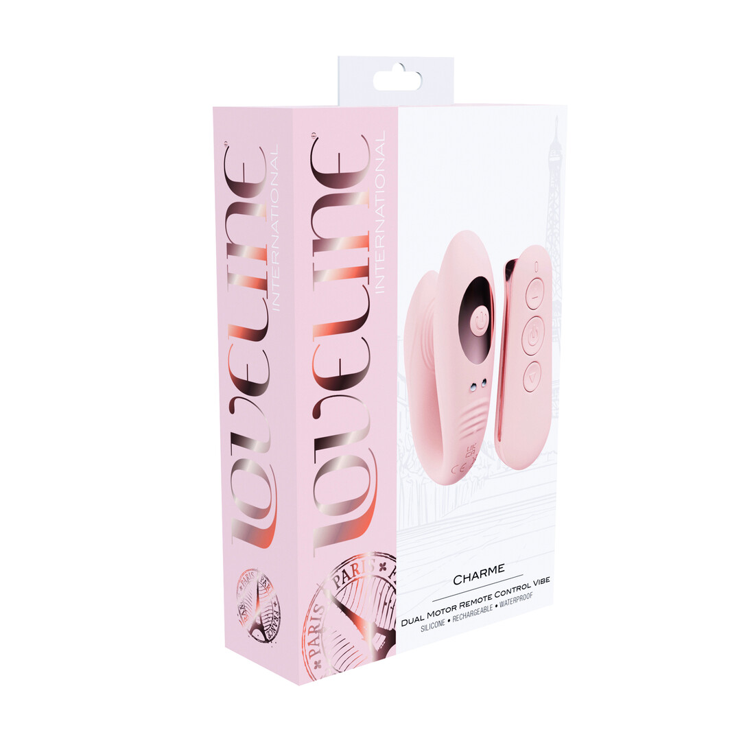 Charme - Afstandsbediening Dubbele Motor Vibe - Roze - Afbeelding 2