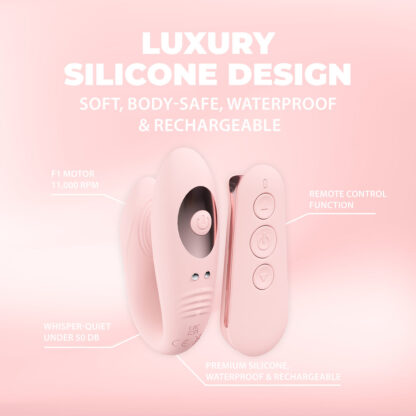 Charme - Afstandsbediening Dubbele Motor Vibe - Roze - Afbeelding 6