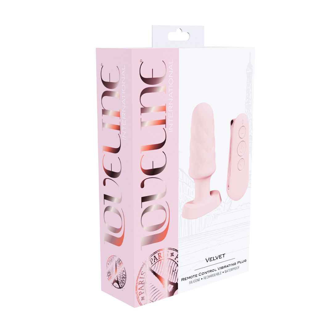 Velvet - Afstandsbediening Vibrerende Plug - Roze - Afbeelding 2