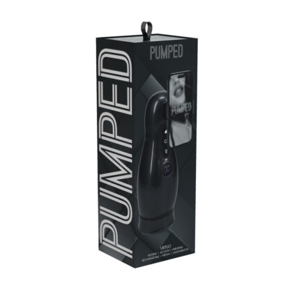 Virtuo - Suction and Vibration Masturbator Pump with Phone Attachment - Gun Metal - Afbeelding 2