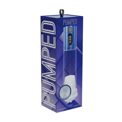 MaxLift - 7 Function Suction Masturbator Pump - Metallic Blue - Afbeelding 2