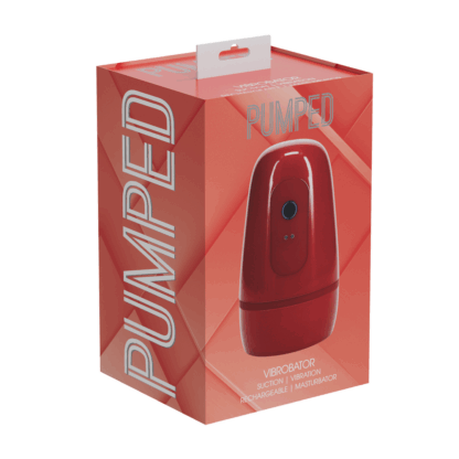Pulsar - Negatieve Druk Zuig- en Trillingsmasturbator Pomp - Metallic Rood - Afbeelding 2