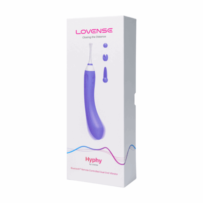 Hyphy - Afstandsbediening Dubbelzijdige Vibrator met Accessoires - Paars - Afbeelding 2