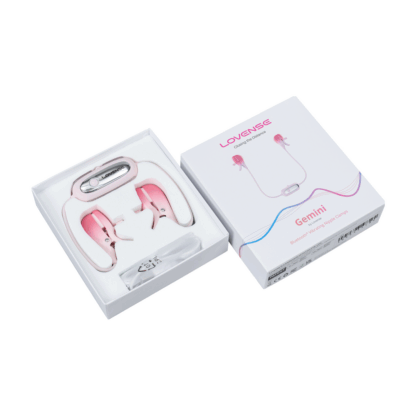 Gemini - App-gestuurde Vibrerende Tepelklemmen - Roze - Afbeelding 3