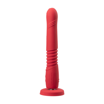 Gravity - App-gestuurde Automatische Duw- en Vibrerende Dildo - Rood - Afbeelding 4