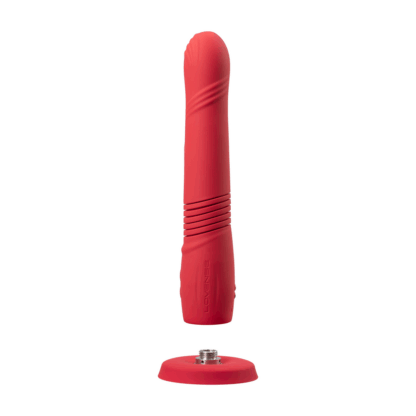 Gravity - App-gestuurde Automatische Duw- en Vibrerende Dildo - Rood - Afbeelding 6