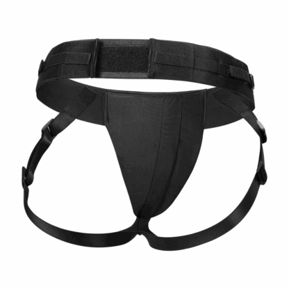 Strapless Harnas voor Lapis Dubbel Eind Vibrerende Strap-on - Zwart/Roze - Afbeelding 4