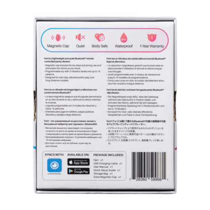 Ferri - Magnetische App-gestuurde Clitorale Panty Vibrator - Roze/Zwart - Afbeelding 3